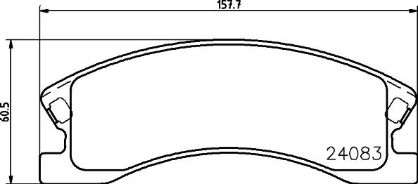 HELLA 8DB 355 011-541 - Kit de plaquettes de frein, frein à disque cwaw.fr