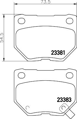 HELLA 8DB 355 011-601 - Kit de plaquettes de frein, frein à disque cwaw.fr