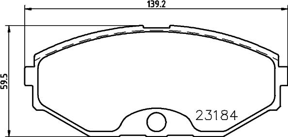 HELLA 8DB 355 011-631 - Kit de plaquettes de frein, frein à disque cwaw.fr