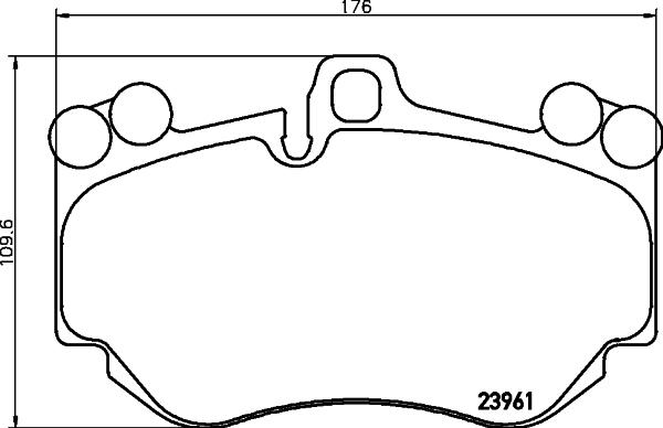 HELLA 8DB 355 011-011 - Kit de plaquettes de frein, frein à disque cwaw.fr