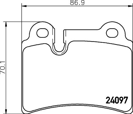 HELLA 8DB 355 011-861 - Kit de plaquettes de frein, frein à disque cwaw.fr