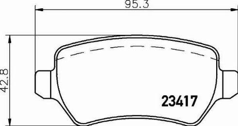 HELLA 8DB 355 011-361 - Kit de plaquettes de frein, frein à disque cwaw.fr