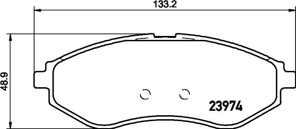 HELLA 8DB 355 011-251 - Kit de plaquettes de frein, frein à disque cwaw.fr