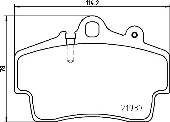 HELLA 8DB 355 018-471 - Kit de plaquettes de frein, frein à disque cwaw.fr