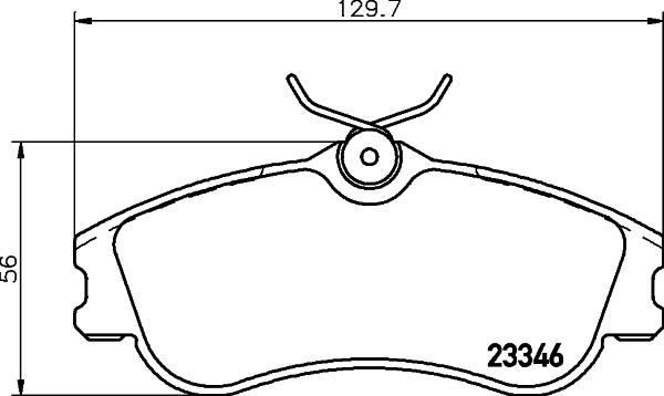 HELLA 8DB 355 018-541 - Kit de plaquettes de frein, frein à disque cwaw.fr