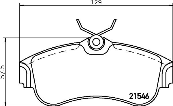 HELLA 8DB 355 018-011 - Kit de plaquettes de frein, frein à disque cwaw.fr