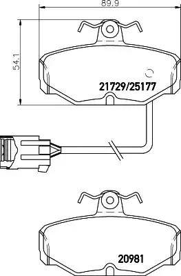 Valeo 597137 - Kit de plaquettes de frein, frein à disque cwaw.fr