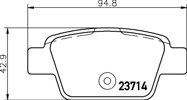 HELLA 8DB 355 018-851 - Kit de plaquettes de frein, frein à disque cwaw.fr