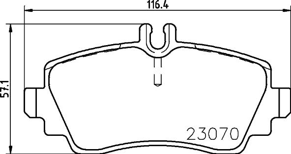 HELLA 8DB 355 018-281 - Kit de plaquettes de frein, frein à disque cwaw.fr