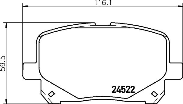 Quinton Hazell 7468 - Kit de plaquettes de frein, frein à disque cwaw.fr