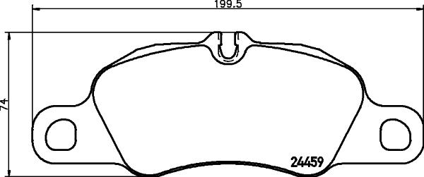 HELLA 8DB 355 013-801 - Kit de plaquettes de frein, frein à disque cwaw.fr