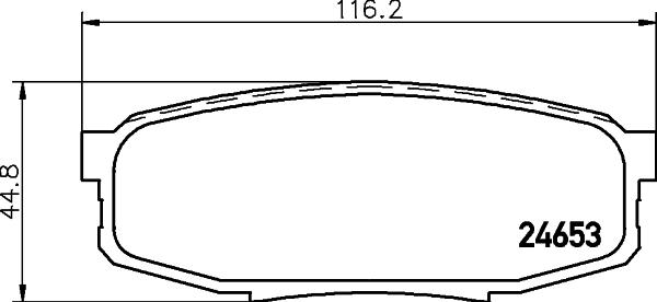 HELLA 8DB 355 013-771 - Kit de plaquettes de frein, frein à disque cwaw.fr