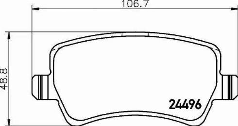 HELLA 8DB 355 012-941 - Kit de plaquettes de frein, frein à disque cwaw.fr