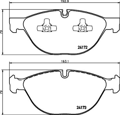 HELLA 8DB 355 012-661 - Kit de plaquettes de frein, frein à disque cwaw.fr