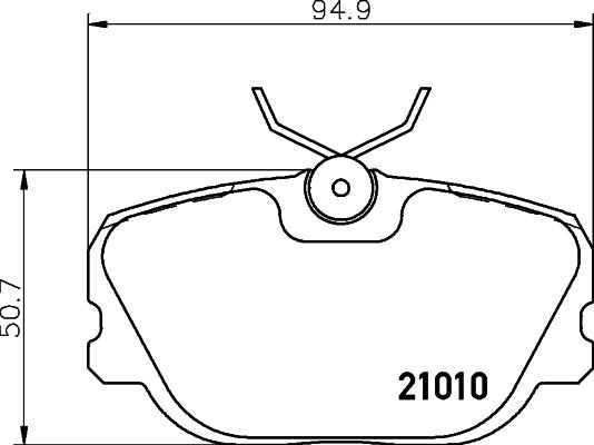 HELLA 8DB 355 017-941 - Kit de plaquettes de frein, frein à disque cwaw.fr