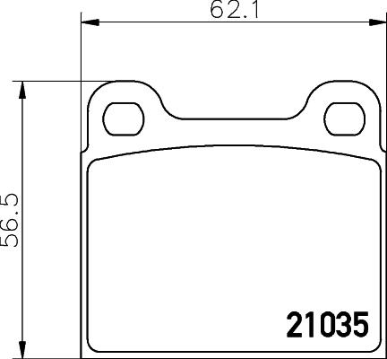 HELLA 8DB 355 017-441 - Kit de plaquettes de frein, frein à disque cwaw.fr