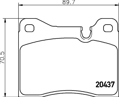 HELLA 8DB 355 017-561 - Kit de plaquettes de frein, frein à disque cwaw.fr