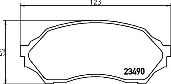 HELLA 8DB 355 017-281 - Kit de plaquettes de frein, frein à disque cwaw.fr