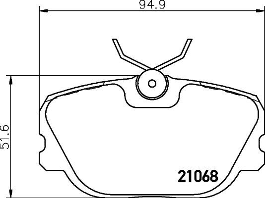 HELLA 8DB 355 017-761 - Kit de plaquettes de frein, frein à disque cwaw.fr