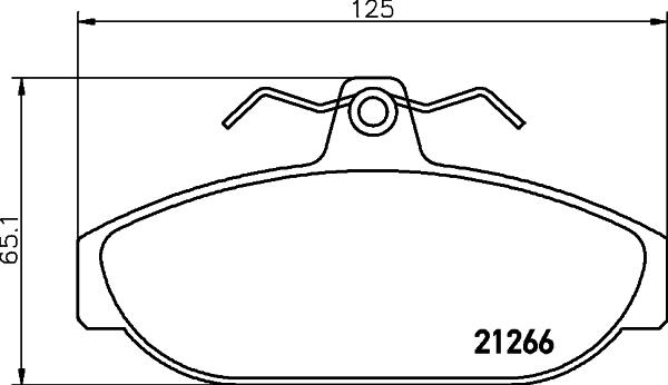 HELLA 8DB 355 017-721 - Kit de plaquettes de frein, frein à disque cwaw.fr