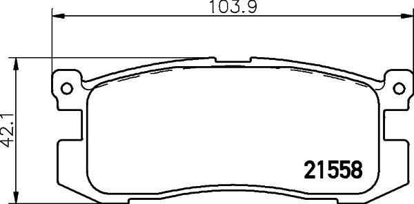 HELLA 8DB 355 036-991 - Kit de plaquettes de frein, frein à disque cwaw.fr