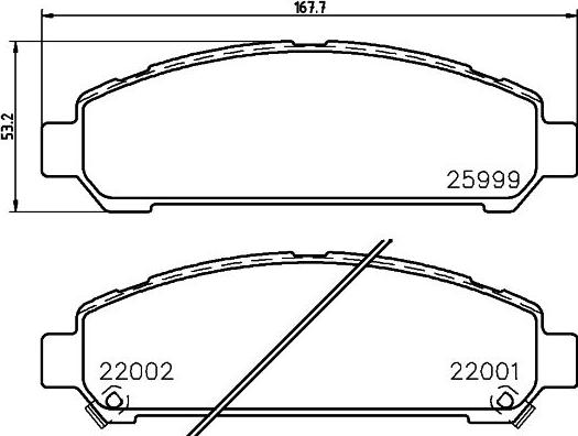 HELLA 8DB 355 036-941 - Kit de plaquettes de frein, frein à disque cwaw.fr