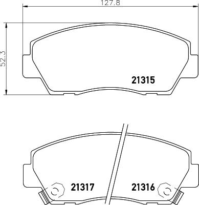 HELLA 8DB 355 036-981 - Kit de plaquettes de frein, frein à disque cwaw.fr