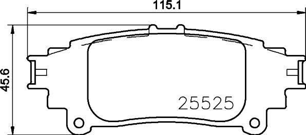 HELLA 8DB 355 036-921 - Kit de plaquettes de frein, frein à disque cwaw.fr