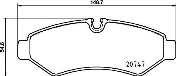 HELLA 8DB 355 036-861 - Kit de plaquettes de frein, frein à disque cwaw.fr