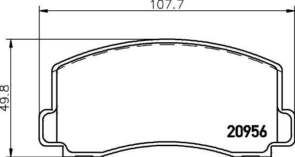 HELLA 8DB 355 030-001 - Kit de plaquettes de frein, frein à disque cwaw.fr