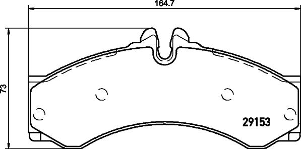 HELLA 8DB 355 030-851 - Kit de plaquettes de frein, frein à disque cwaw.fr