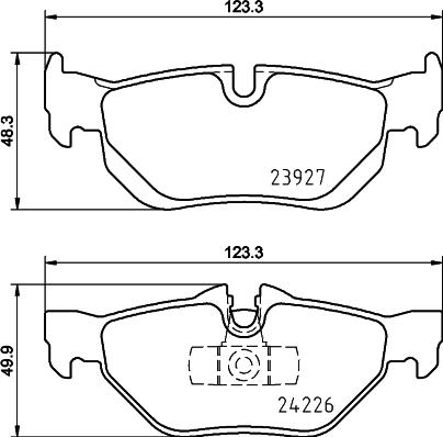 HELLA 8DB 355 031-781 - Kit de plaquettes de frein, frein à disque cwaw.fr