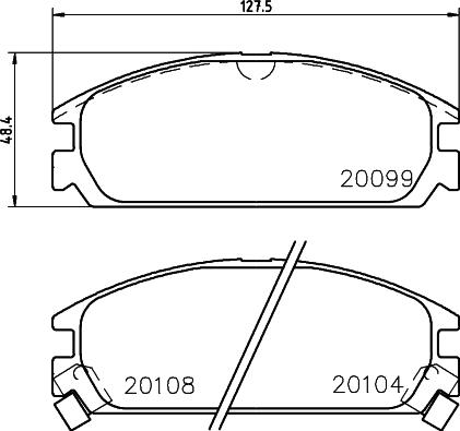 HELLA 8DB 355 031-731 - Kit de plaquettes de frein, frein à disque cwaw.fr