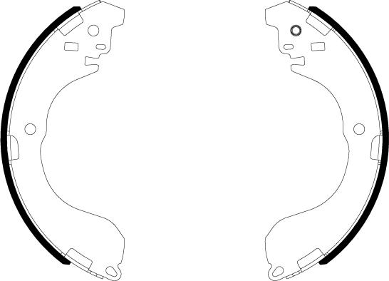 HELLA 8DB 355 038-041 - Jeu de mâchoires de frein cwaw.fr