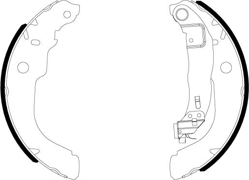 HELLA 8DB 355 038-001 - Jeu de mâchoires de frein cwaw.fr