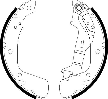 HELLA 8DB 355 038-141 - Jeu de mâchoires de frein cwaw.fr