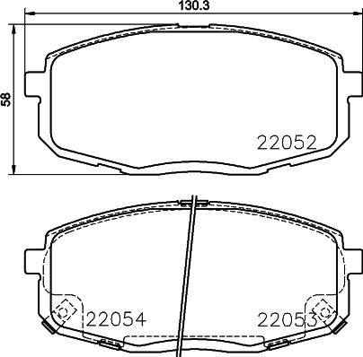 HELLA 8DB 355 037-431 - Kit de plaquettes de frein, frein à disque cwaw.fr