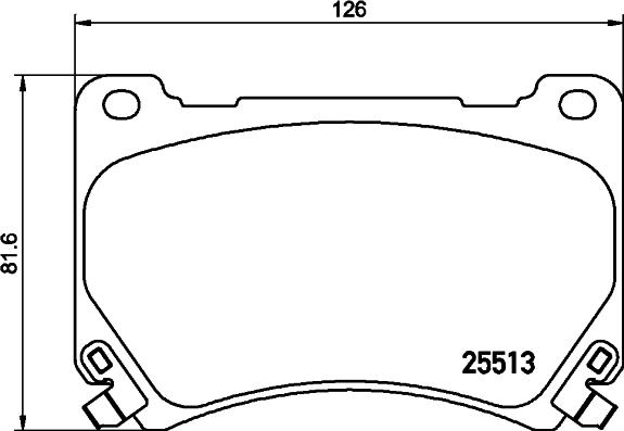 HELLA 8DB 355 037-581 - Kit de plaquettes de frein, frein à disque cwaw.fr