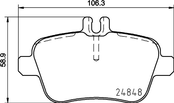 HELLA 8DB 355 037-531 - Kit de plaquettes de frein, frein à disque cwaw.fr