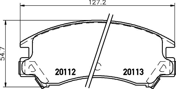 HELLA 8DB 355 037-261 - Kit de plaquettes de frein, frein à disque cwaw.fr