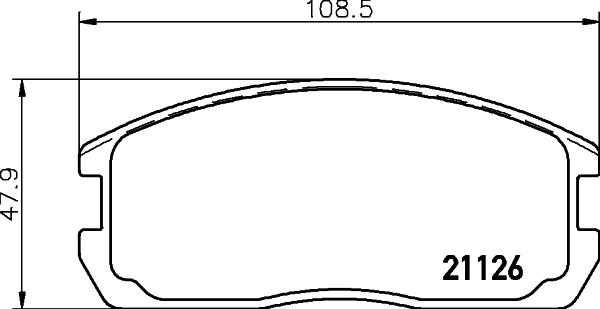 HELLA 8DB 355 037-221 - Kit de plaquettes de frein, frein à disque cwaw.fr