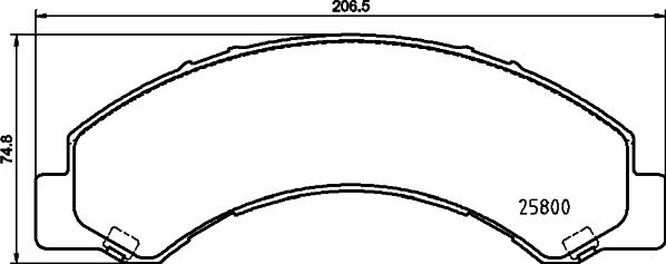 HELLA 8DB 355 037-711 - Kit de plaquettes de frein, frein à disque cwaw.fr