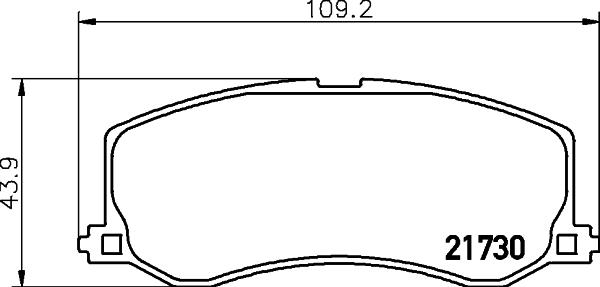 HELLA 8DB 355 029-471 - Kit de plaquettes de frein, frein à disque cwaw.fr