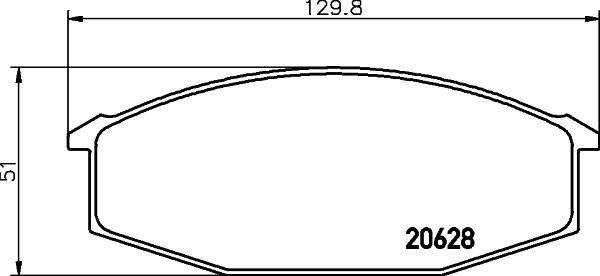 HELLA 8DB 355 029-811 - Kit de plaquettes de frein, frein à disque cwaw.fr