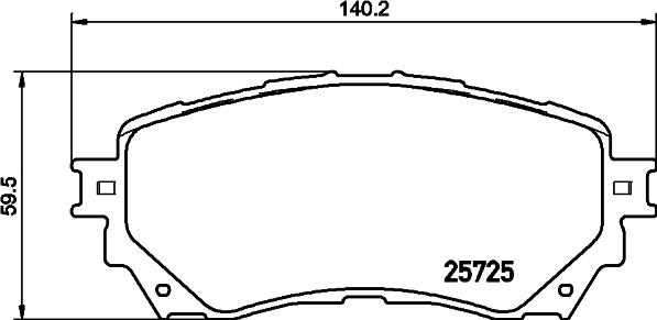 HELLA 8DB 355 029-321 - Kit de plaquettes de frein, frein à disque cwaw.fr