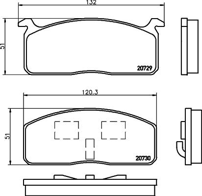 HELLA 8DB 355 029-231 - Kit de plaquettes de frein, frein à disque cwaw.fr