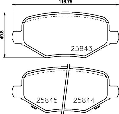 HELLA 8DB 355 024-811 - Kit de plaquettes de frein, frein à disque cwaw.fr