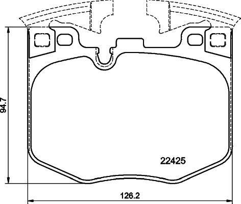 HELLA 8DB 355 025-951 - Kit de plaquettes de frein, frein à disque cwaw.fr