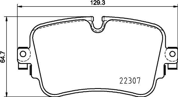 HELLA 8DB 355 025-681 - Kit de plaquettes de frein, frein à disque cwaw.fr