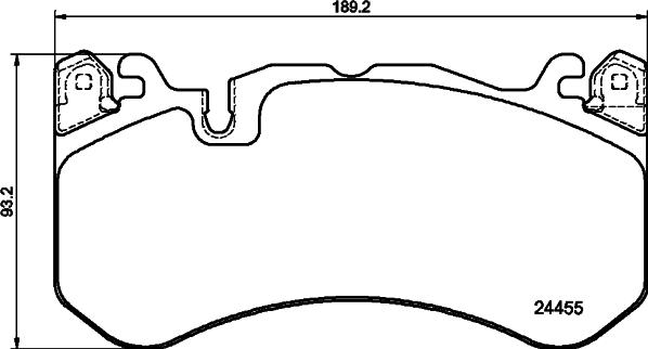 HELLA 8DB 355 025-011 - Kit de plaquettes de frein, frein à disque cwaw.fr